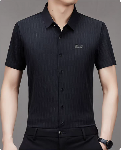 Eclipsed Grid Luxe Stitchless Shirt Eclipsed Grid Luxe Stitchless Shirt