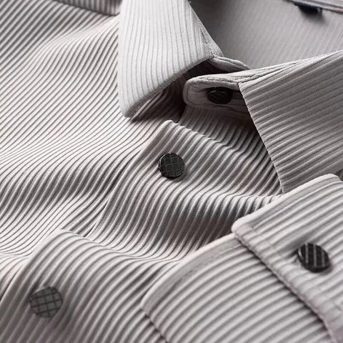 Luminous Grey Lavish Striped Shirt