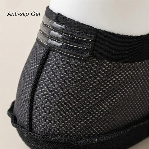 Men's 6-Pack Invisible Hollow Out Mesh Non-Slip Socks