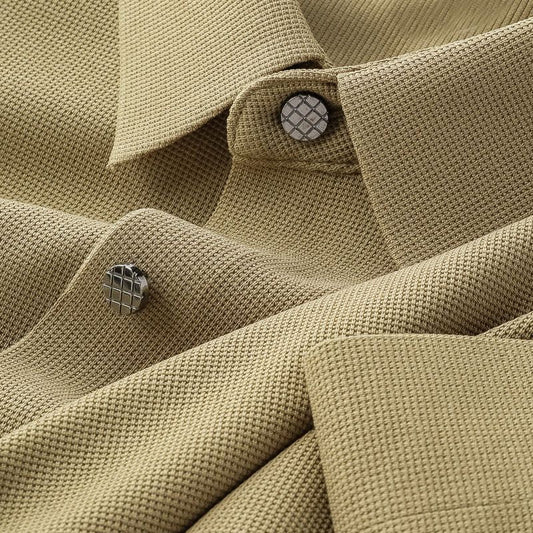 Vintage Waffle Knit Textured Shirts