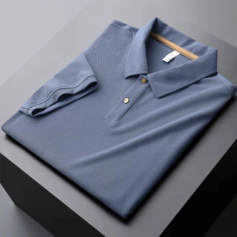 Men's Elegant Ice Silk Polo T-Shirt