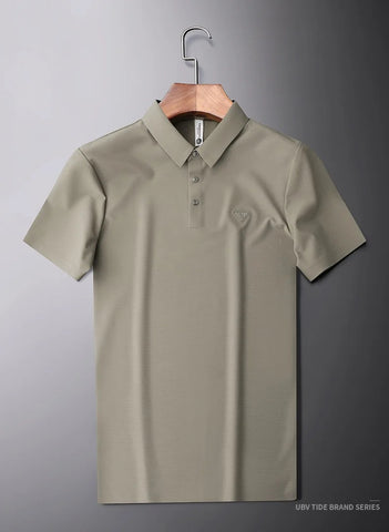 Men's Seamless No-Iron Stretch Polo: Effortless Style, Wrinkle-Free Confidence