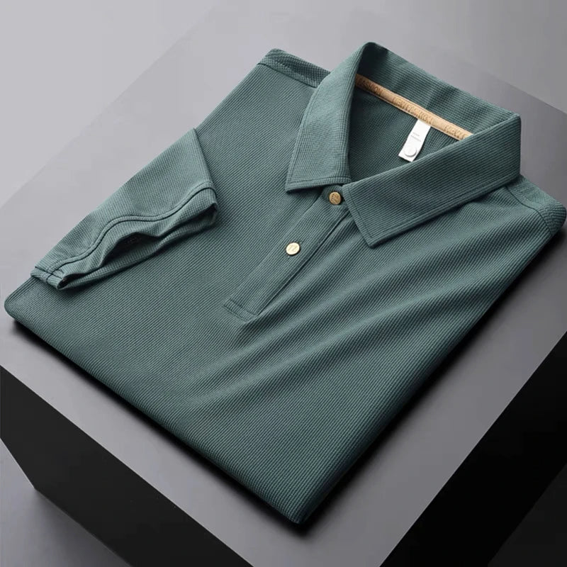 Men's Elegant Ice Silk Polo T-Shirt