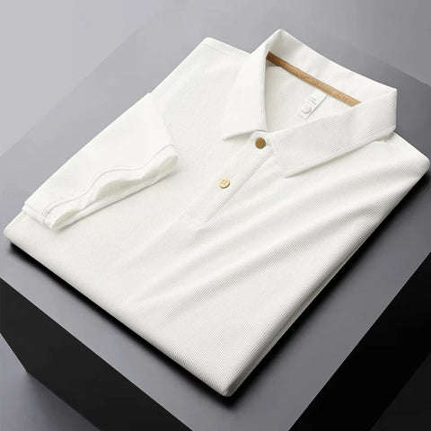 Men's Elegant Ice Silk Polo T-Shirt