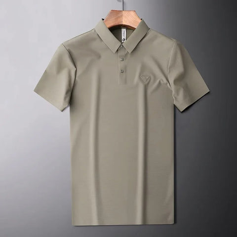 Men's Seamless No-Iron Stretch Polo: Effortless Style, Wrinkle-Free Confidence