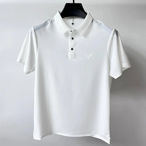 Men's Seamless Exquisite Stretch Polo T-Shirts