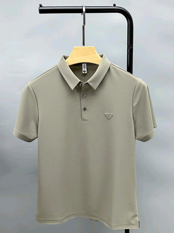 Men's Sophisticated Weave Polo: Effortless Style, Wrinkle-Free Confidence