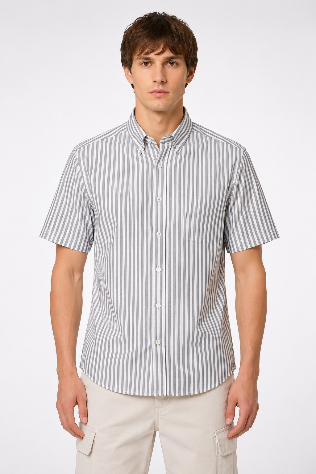 Regent Stride Striped Cotton Shirt