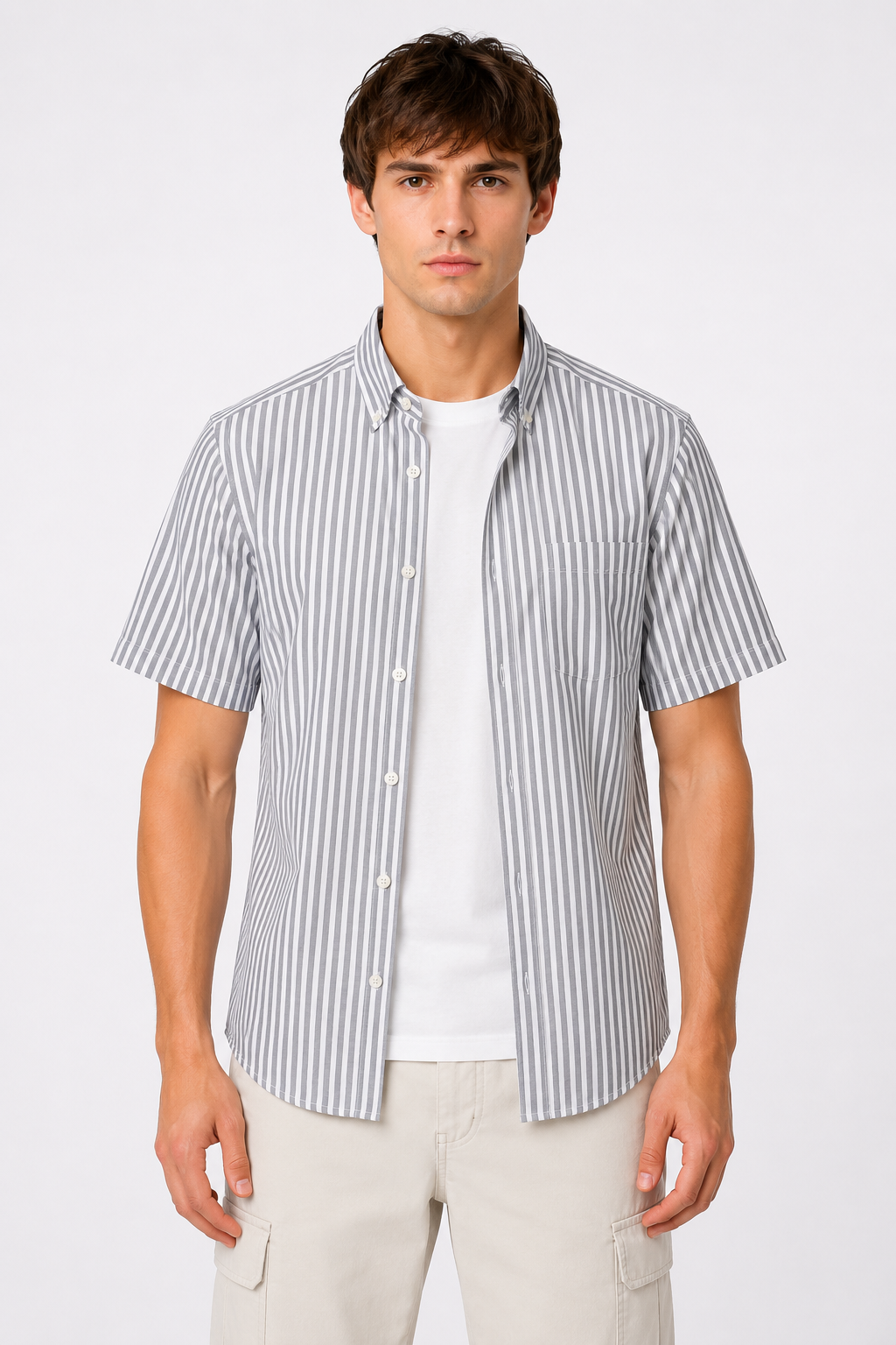 Regent Stride Striped Cotton Shirt