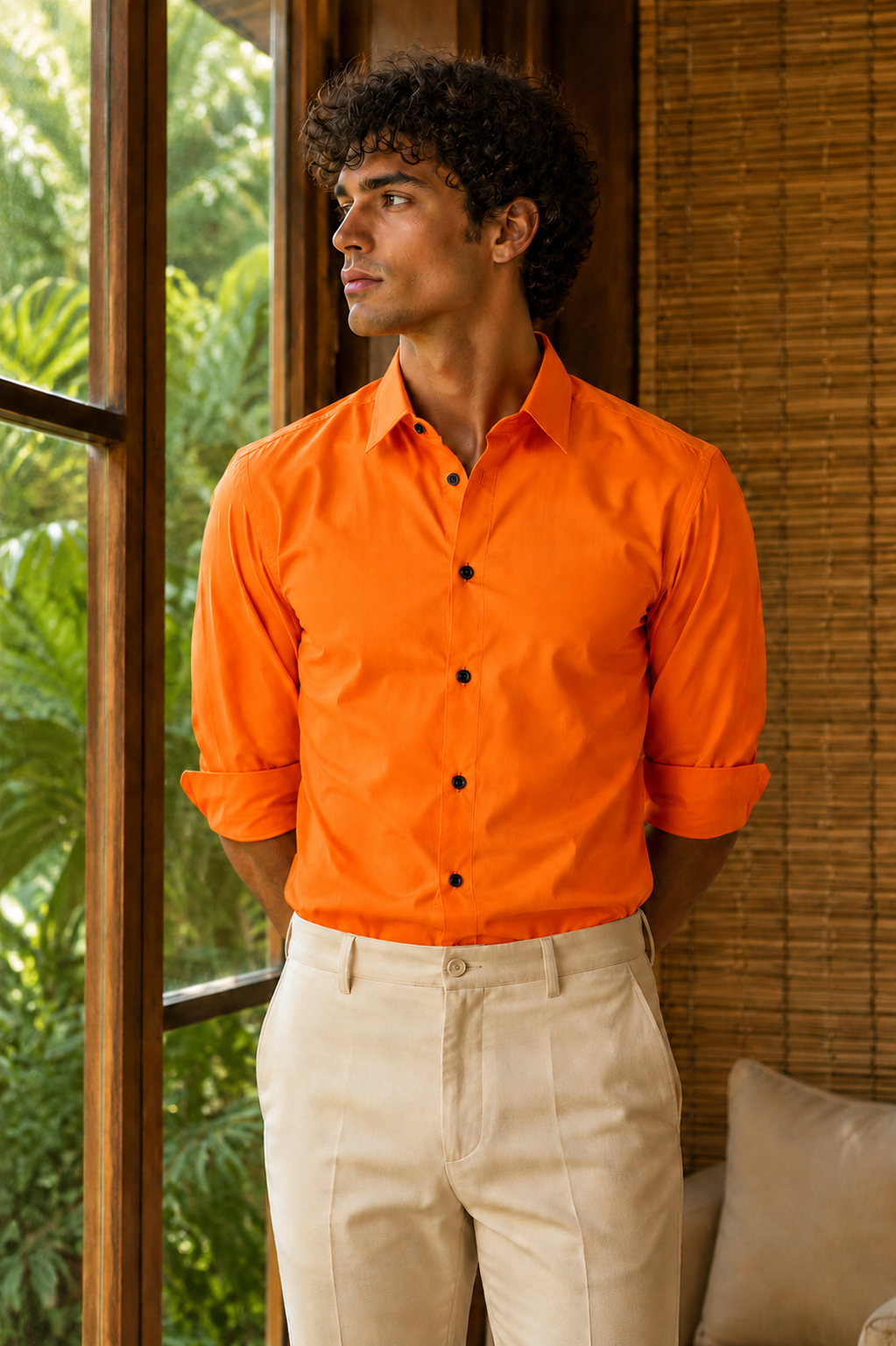 Copper Luxe Premium Satin Shirt