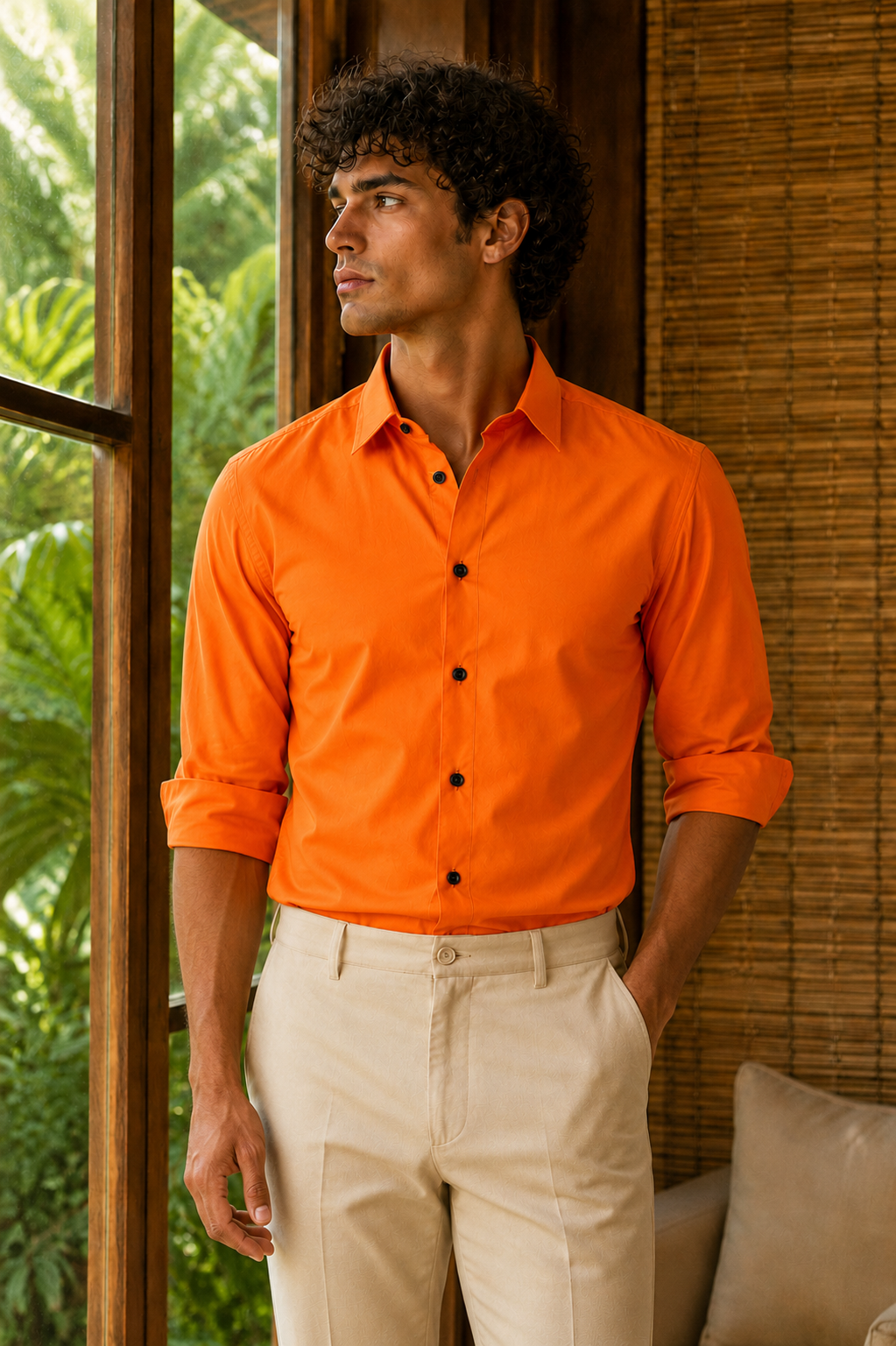 Copper Luxe Premium Satin Shirt