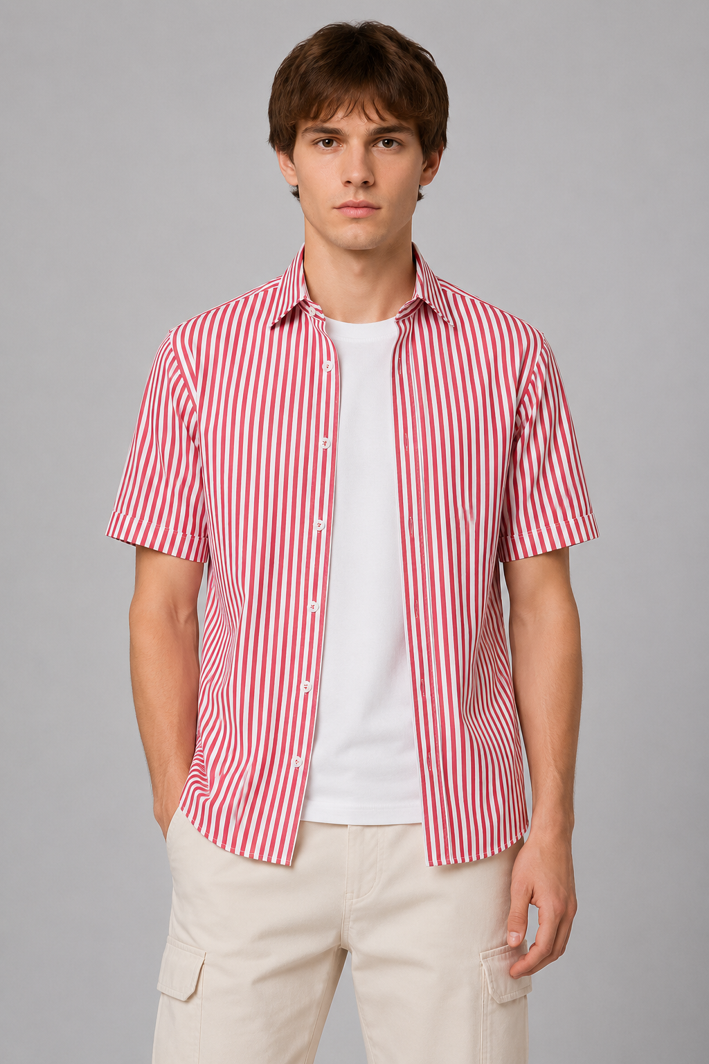 Regent Stride Striped Cotton Shirt