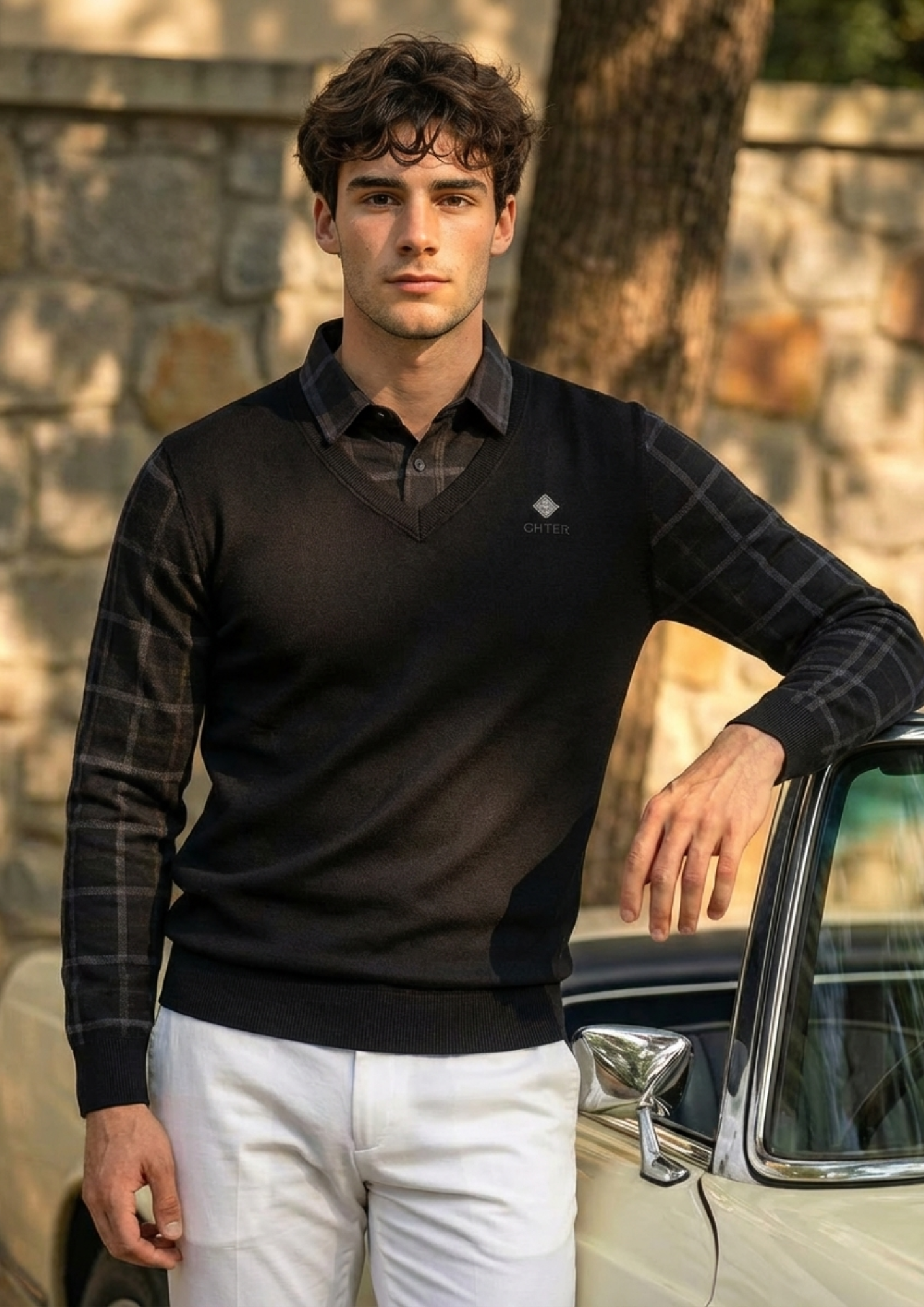 Eminence Plaid Knitwear
