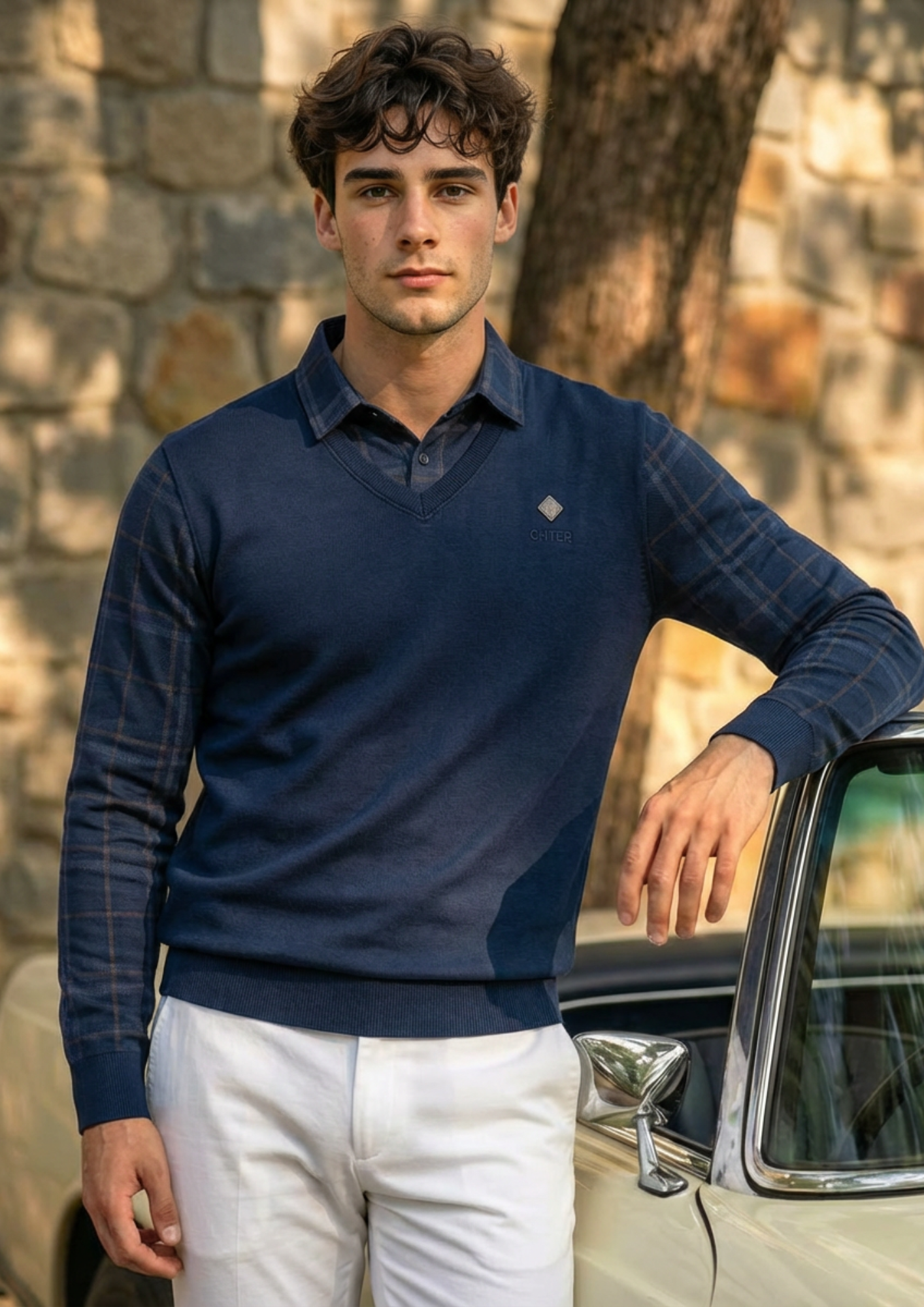 Eminence Plaid Knitwear