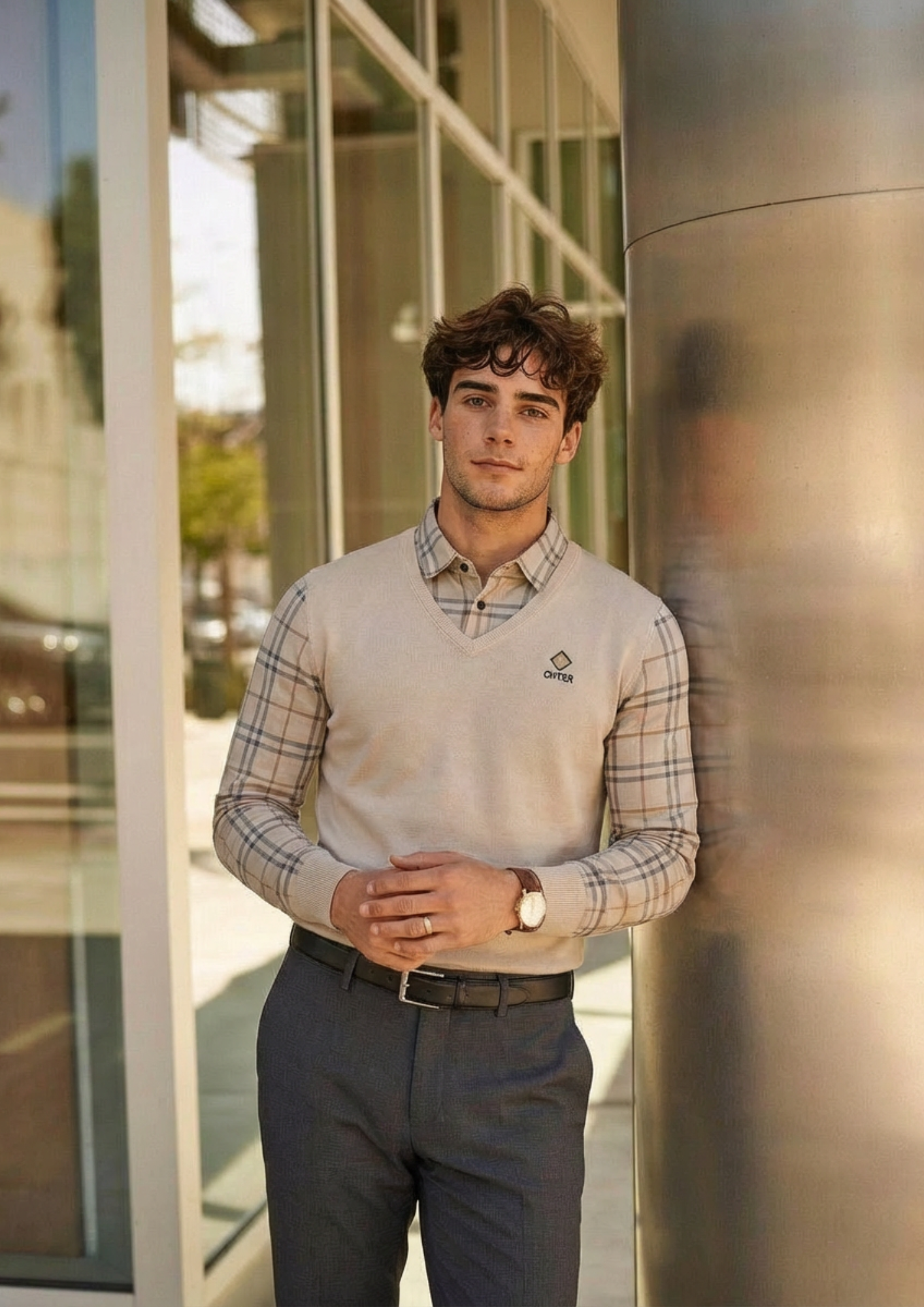 Eminence Plaid Knitwear