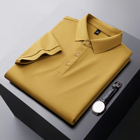 Men's Luxury Ice Silk Polo T-Shirt