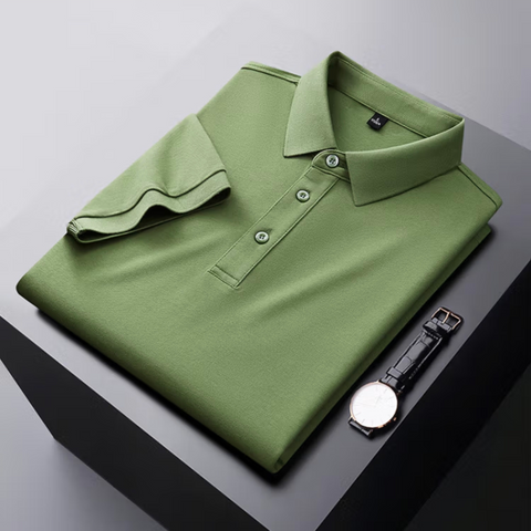 Men's Luxury Ice Silk Polo T-Shirt