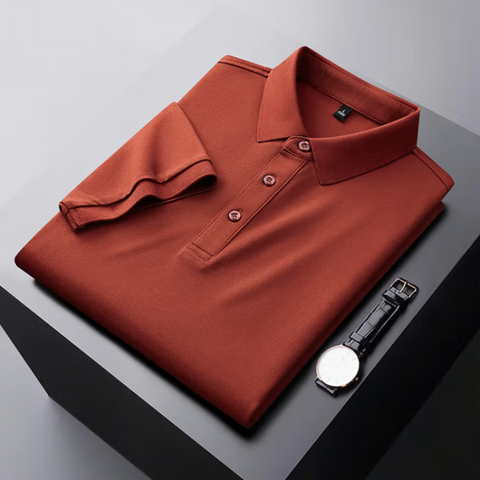 Men's Luxury Ice Silk Polo T-Shirt