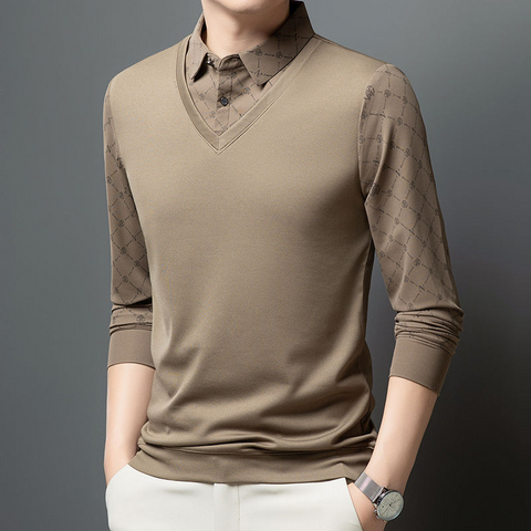 Imperial Elegance V-Neck Sweatshirt