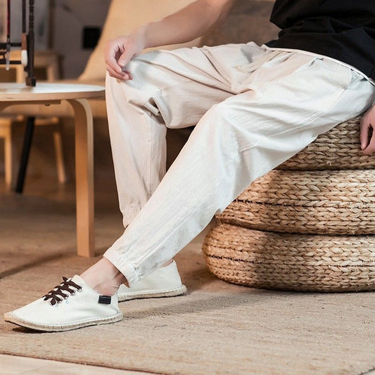 Elysian Drift Linen Trousers