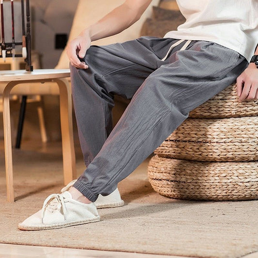 Elysian Drift Linen Trousers