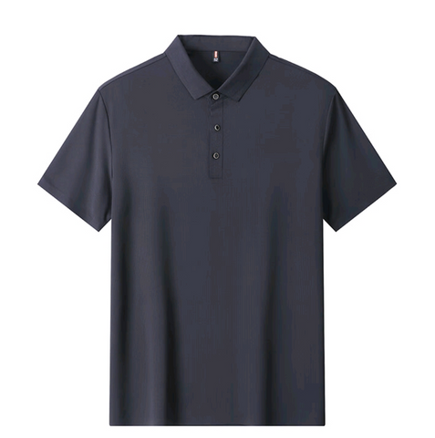 Men's Seamless Ice Silk Polo T-Shirt