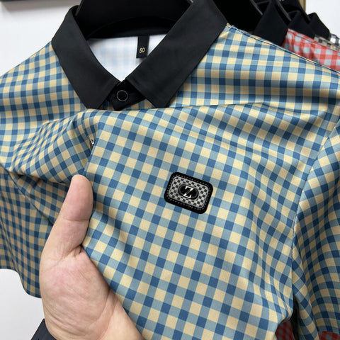 Prestige Plaid Polo: Classic Pattern, Modern Edge