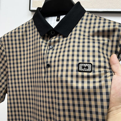 Prestige Plaid Polo: Classic Pattern, Modern Edge