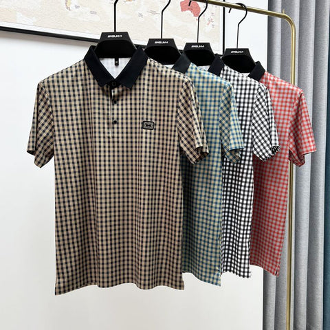 Prestige Plaid Polo: Classic Pattern, Modern Edge