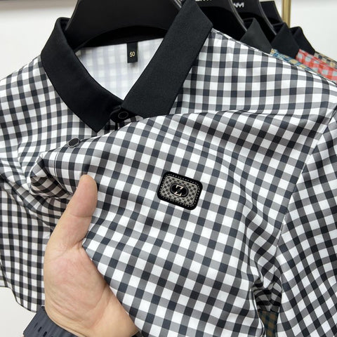 Prestige Plaid Polo: Classic Pattern, Modern Edge