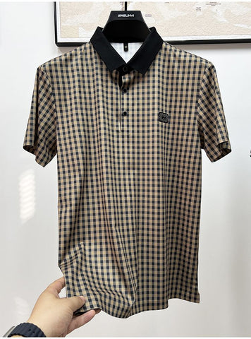 Prestige Plaid Polo: Classic Pattern, Modern Edge