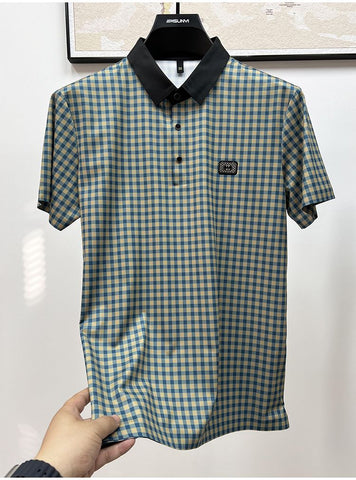 Prestige Plaid Polo: Classic Pattern, Modern Edge