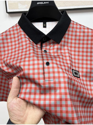 Prestige Plaid Polo: Classic Pattern, Modern Edge