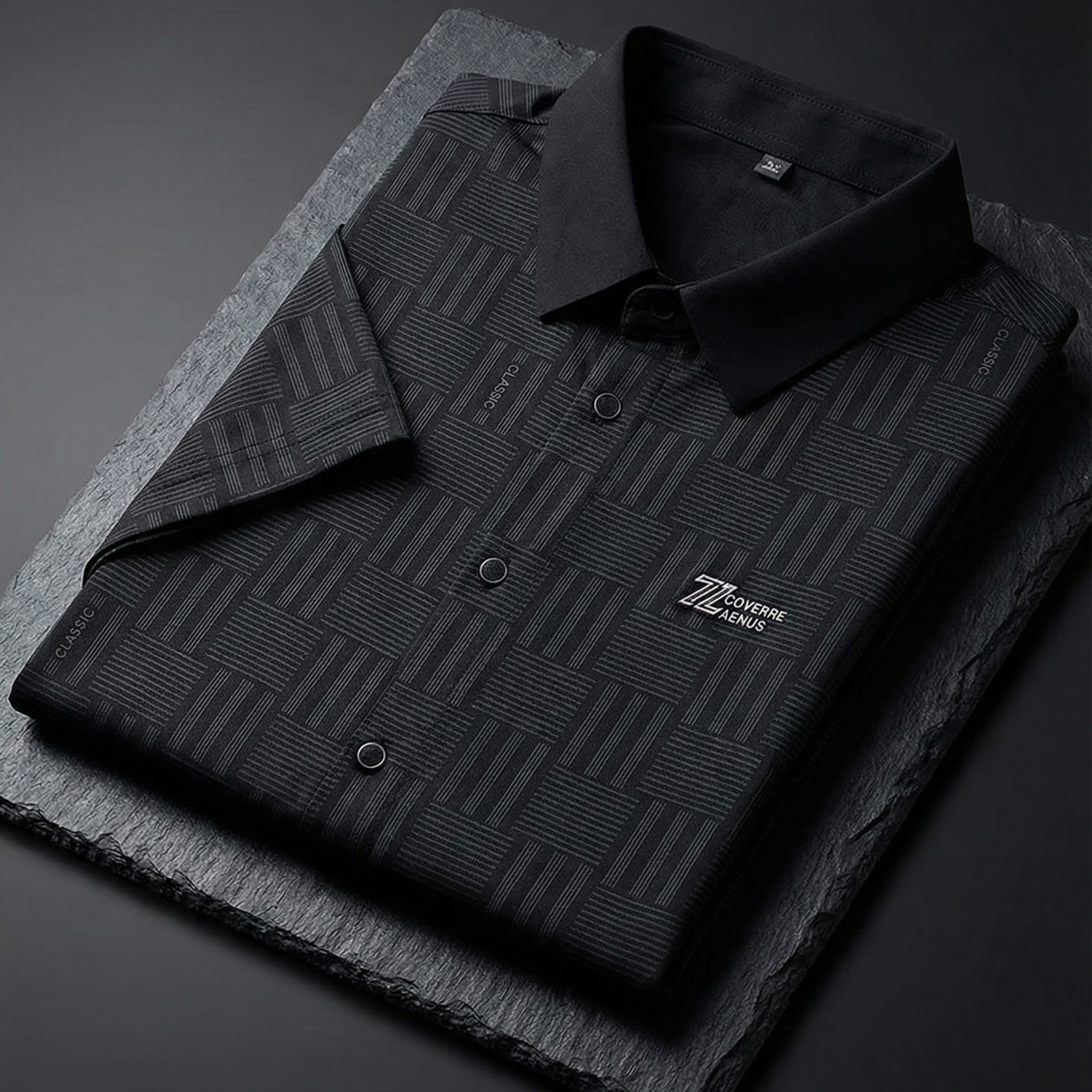 Eclipsed Grid Luxe Stitchless Shirt