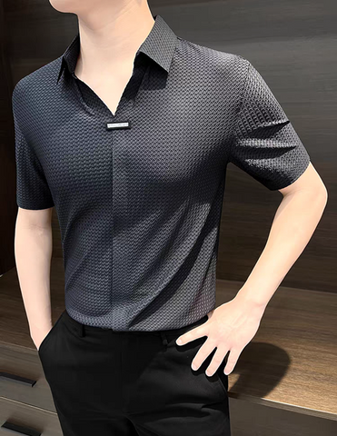 Elite TexturaPlacket Polo