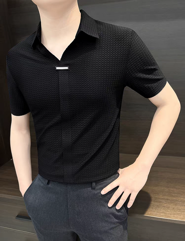 Elite TexturaPlacket Polo