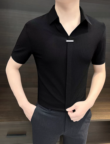 Elite TexturaPlacket Polo