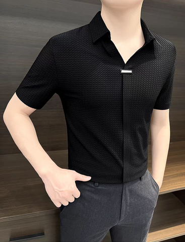 Elite TexturaPlacket Polo