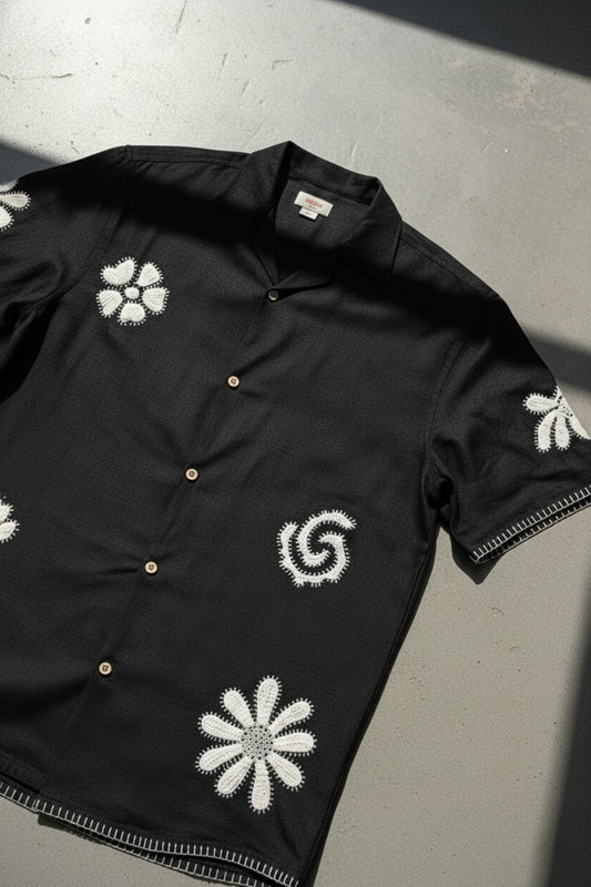Eternal Flora Handwork Linen Shirt – 100% Pure Linen