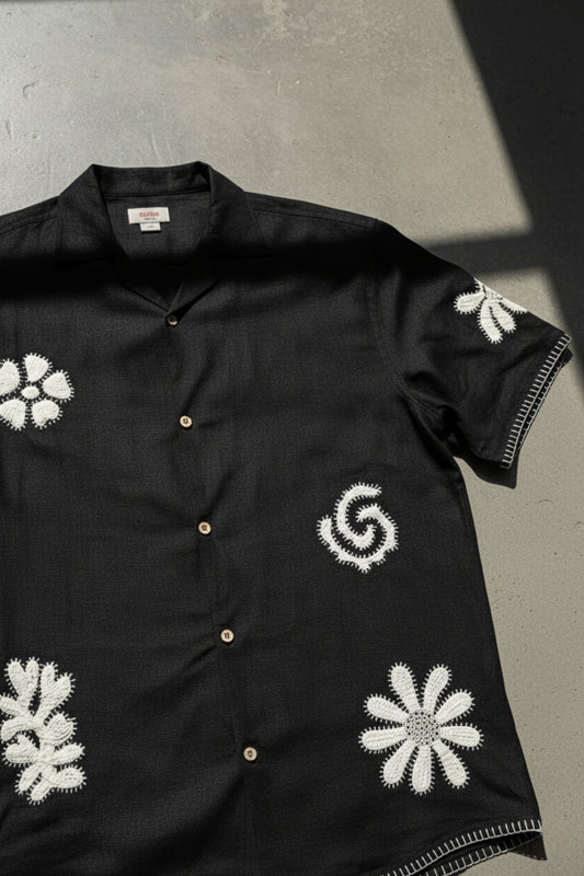 Eternal Flora Handwork Linen Shirt – 100% Pure Linen