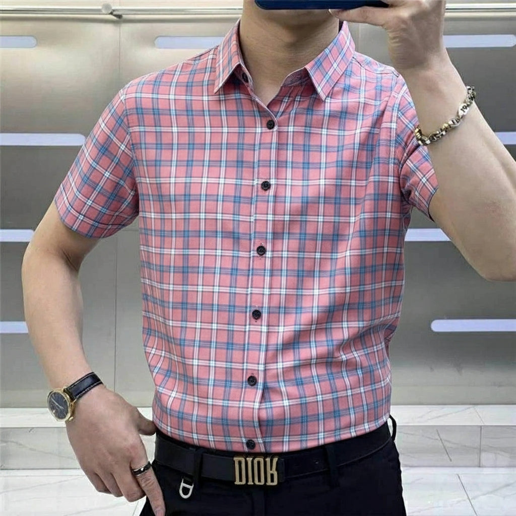 Gridline Luxe Stitchless Shirt