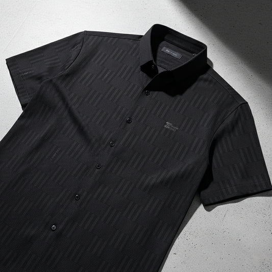 Eclipsed Grid Luxe Stitchless Shirt
