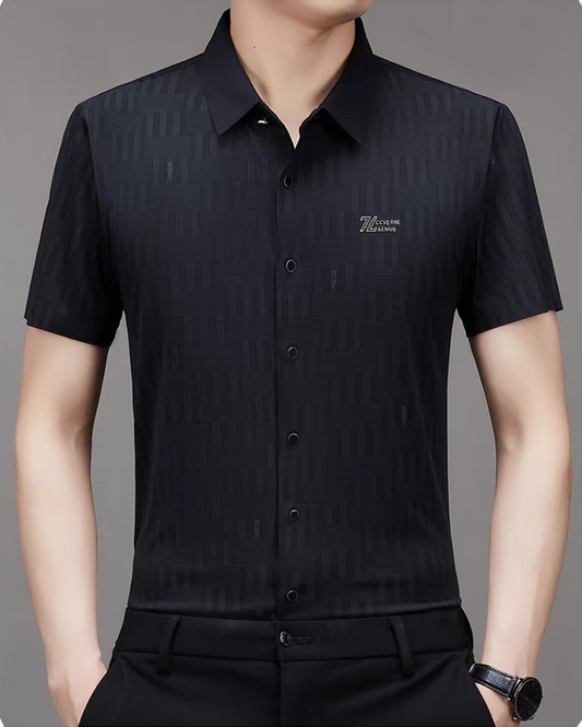 Eclipsed Grid Luxe Stitchless Shirt