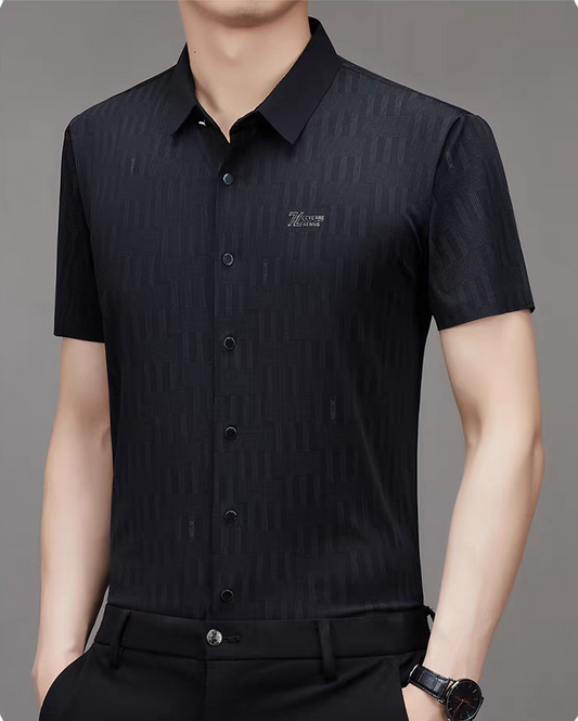 Eclipsed Grid Luxe Stitchless Shirt