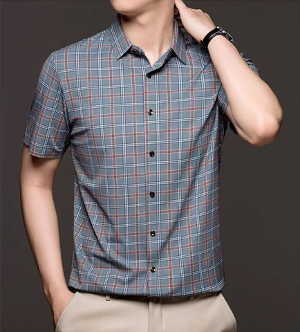 Gridline Luxe Stitchless Shirt