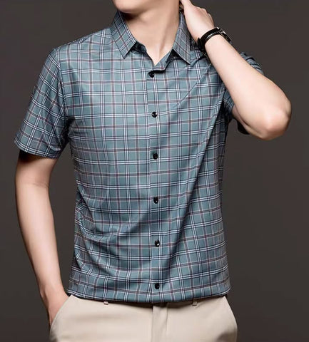 Gridline Luxe Stitchless Shirt