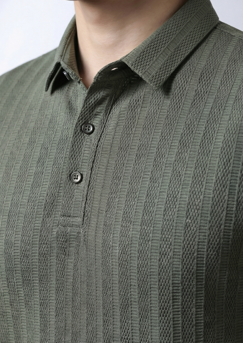 Emerald Drift Meshline Polo T-Shirt
