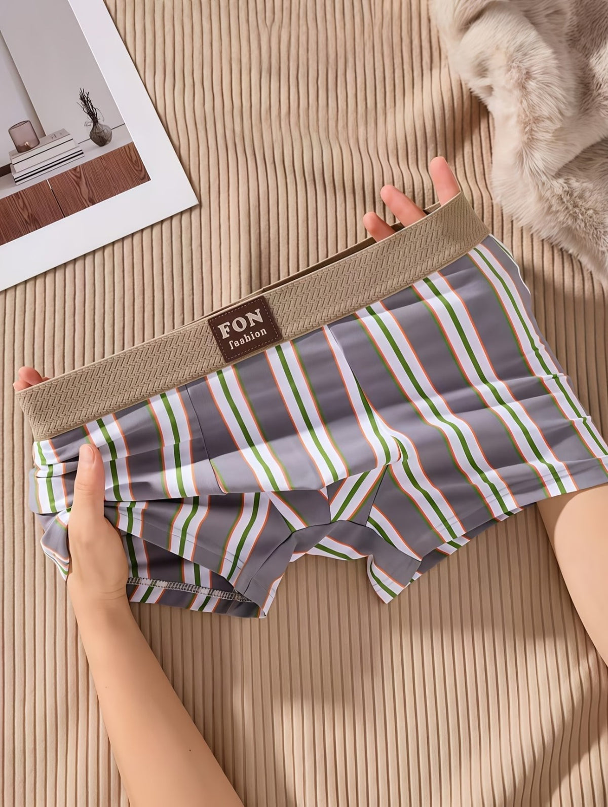 Men's Multi-Stripe Boxer Briefs