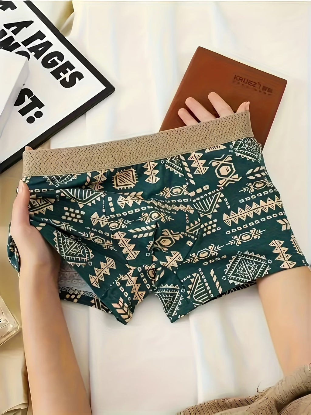 Men's Tribal Print Boxer Briefs