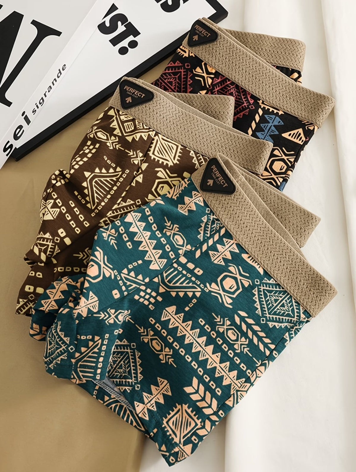 Men's Tribal Print Boxer Briefs
